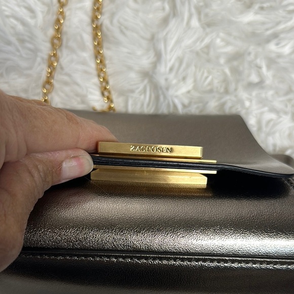 Zac Zac Posen Eartha Mini Gold Crossbody Bag MSRP398 - Picture 8 of 16
